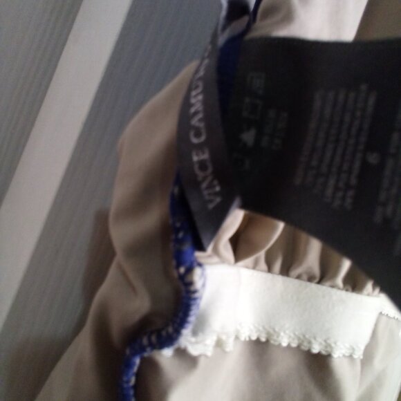 Vince Camuto Swim One Piece Bathing Suit Women 6 Cut Out Pattern Blue - Picture 16 of 16